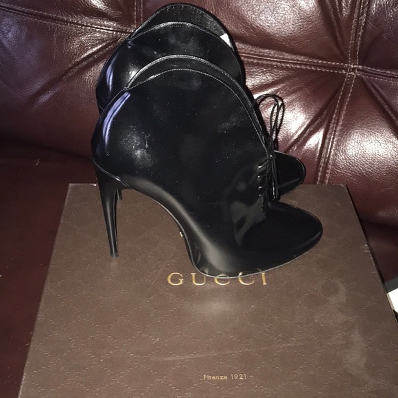 Gucci Stiv tto pelle s cuoio regent black booties - Picture 4 of 4